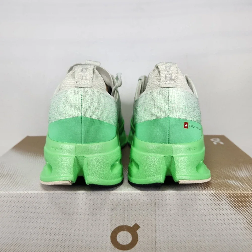 On Cloudsurfer Max Running Shoes Women Size 10 Mineral Honeydew Cushion Sneaker
